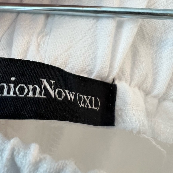 Women Pants With Pockets High Waist Baggy Print Cotton Loose Long Straight Pants - Picture 6 of 9